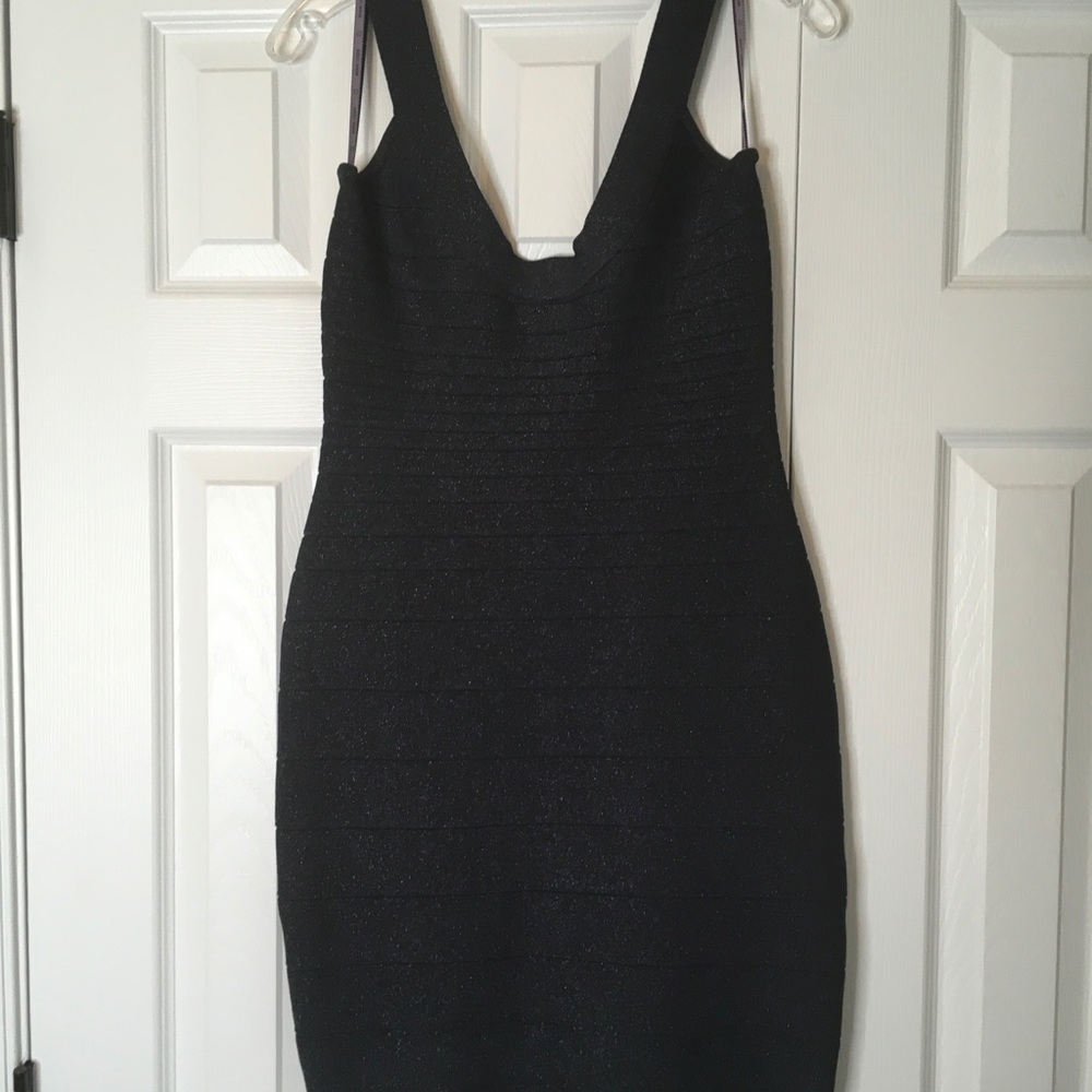 Herve Leger Lurex Essentials City Dark Night SzS - Picture 3 of 7